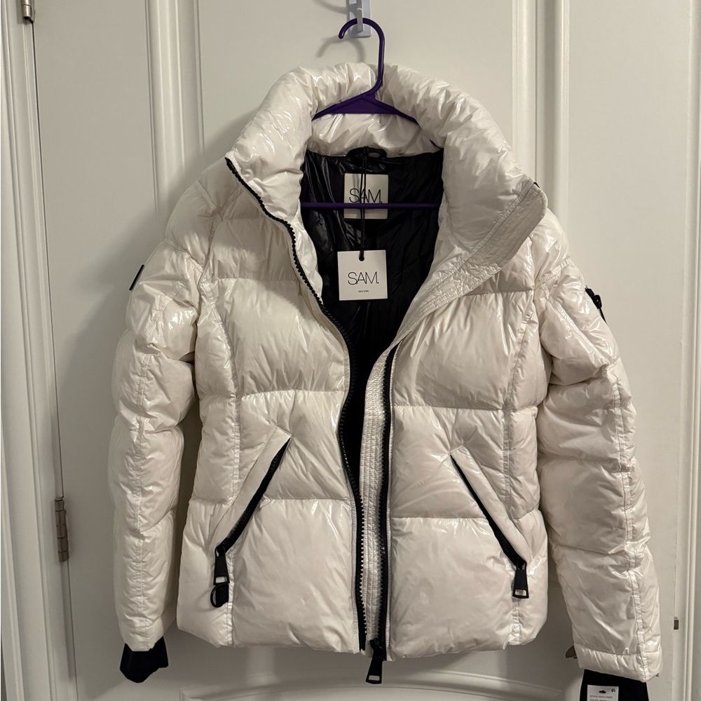 SAM. Women's Cream Puffer Jacket